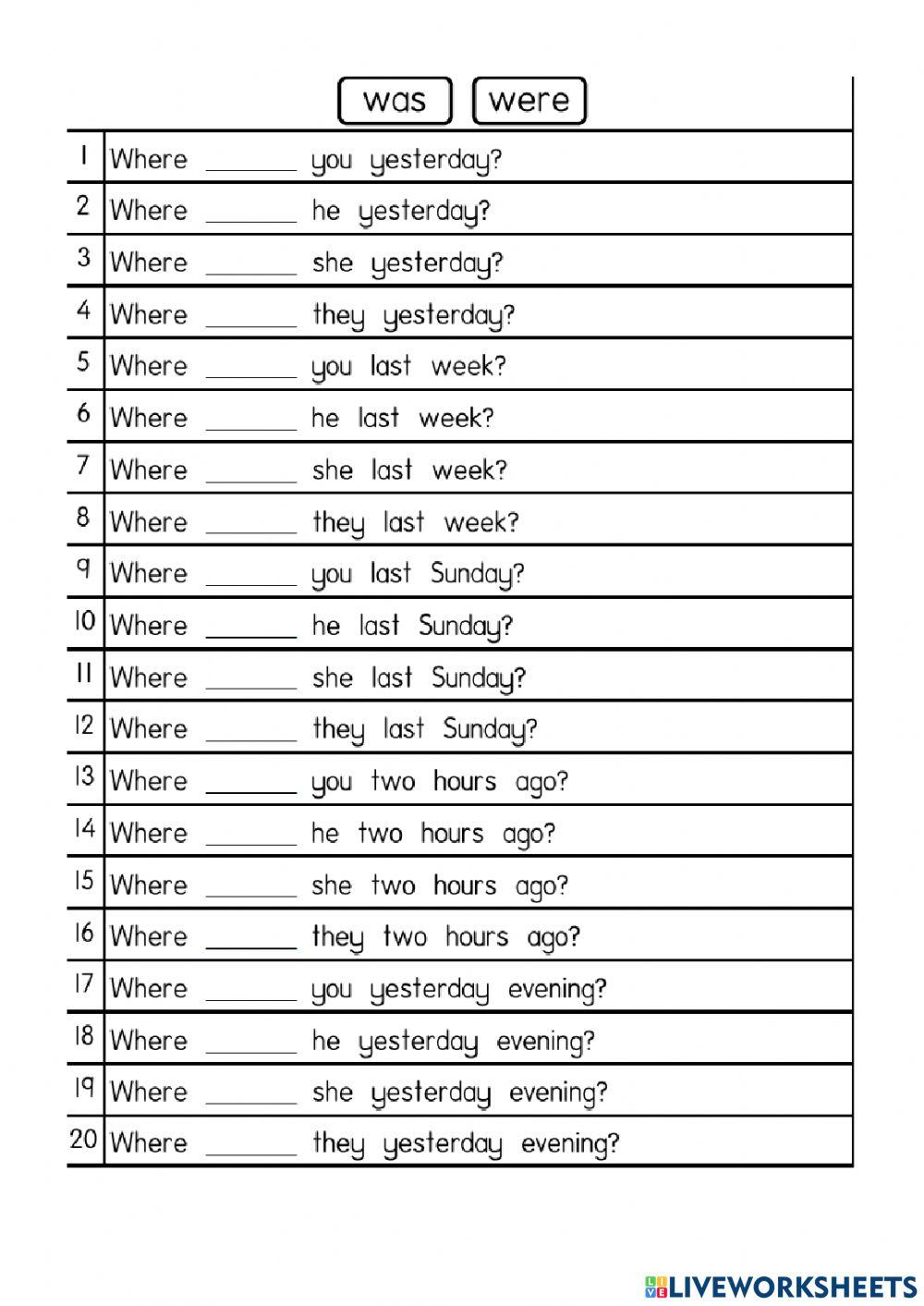 Where were you yesterday?