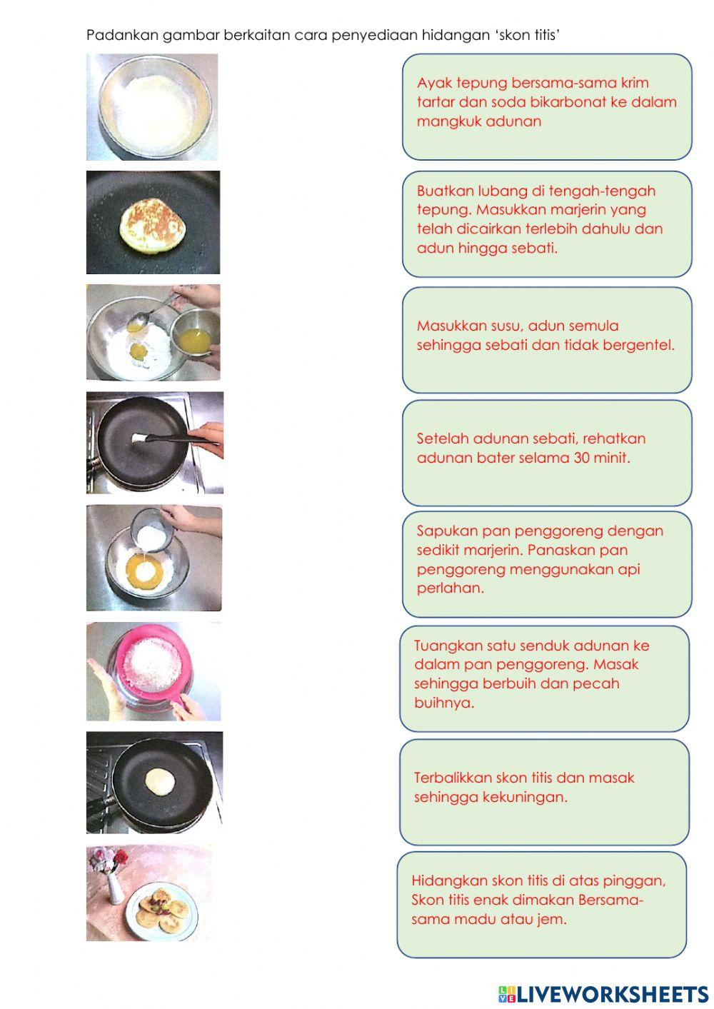 Langkah penyediaan skon titis