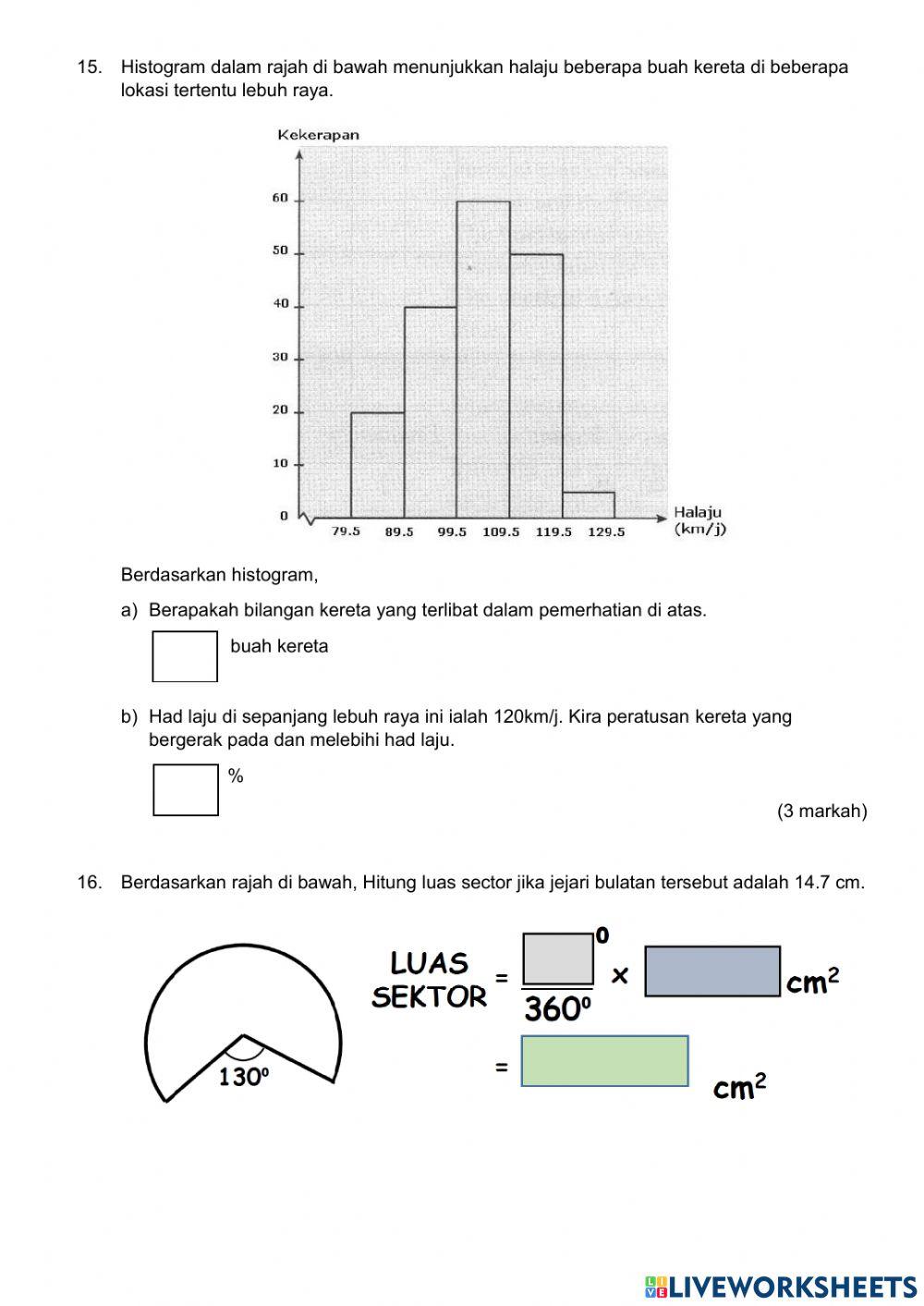 Peperiksaan pertengahan tahun tingkatan lima matematik mpak tahun 2021