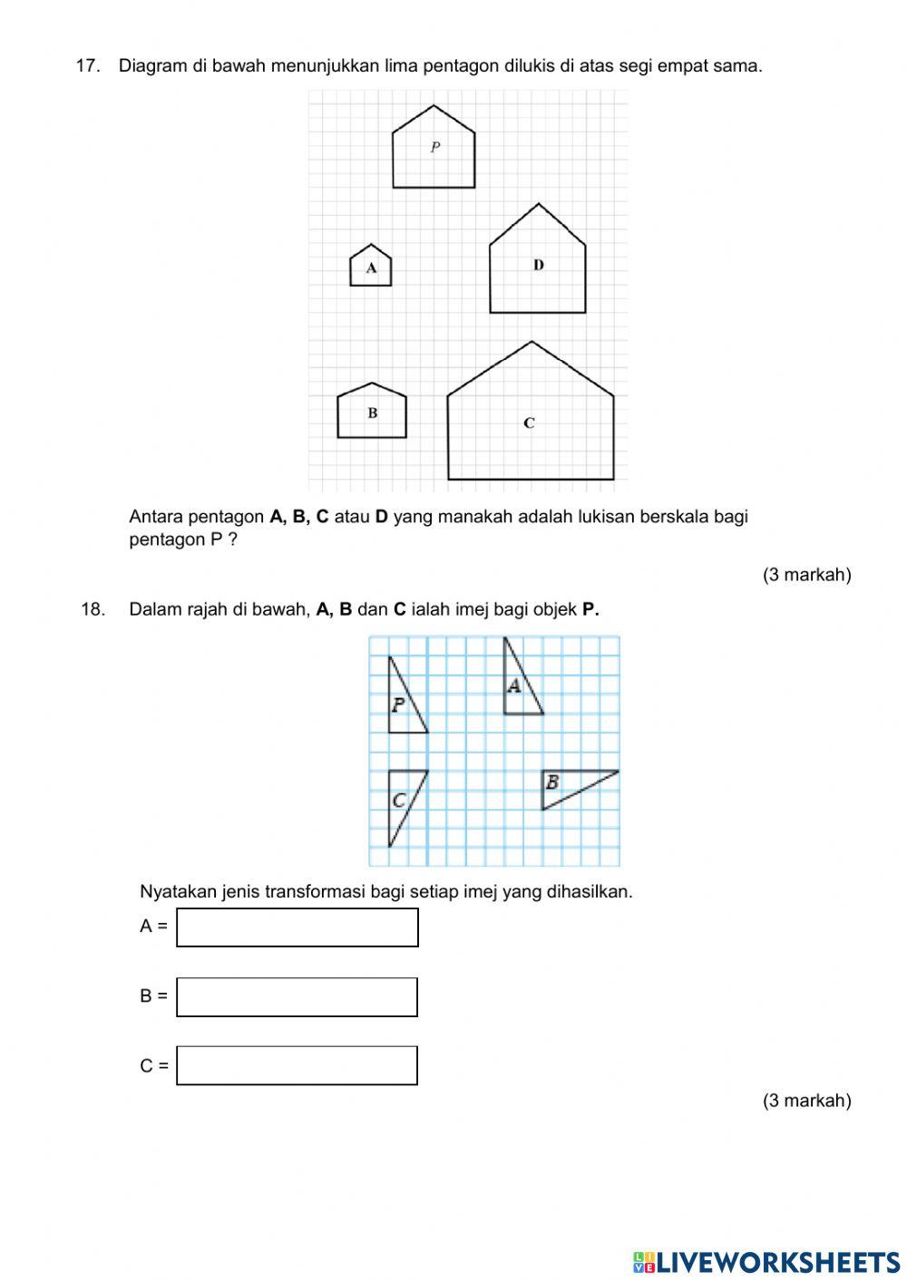 Peperiksaan pertengahan tahun tingkatan lima matematik mpak tahun 2021