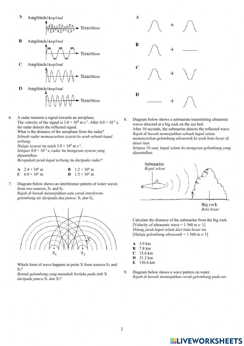 Topical Test Ch 5 Waves