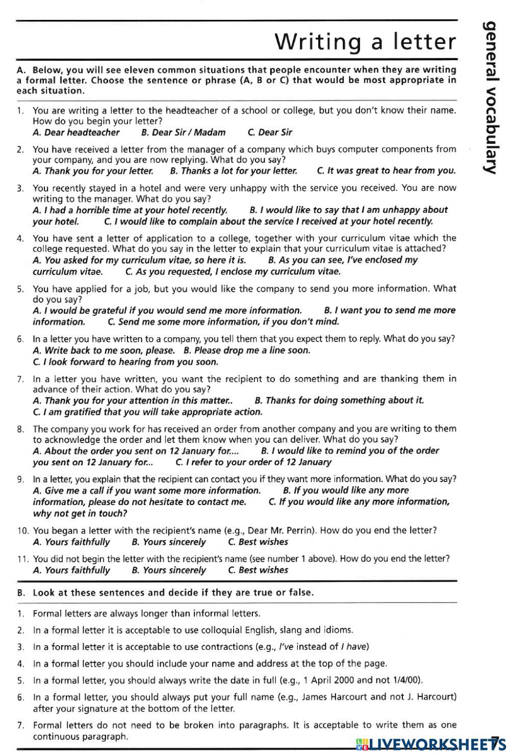 Ielts gt writing how to write letter online exercise for live