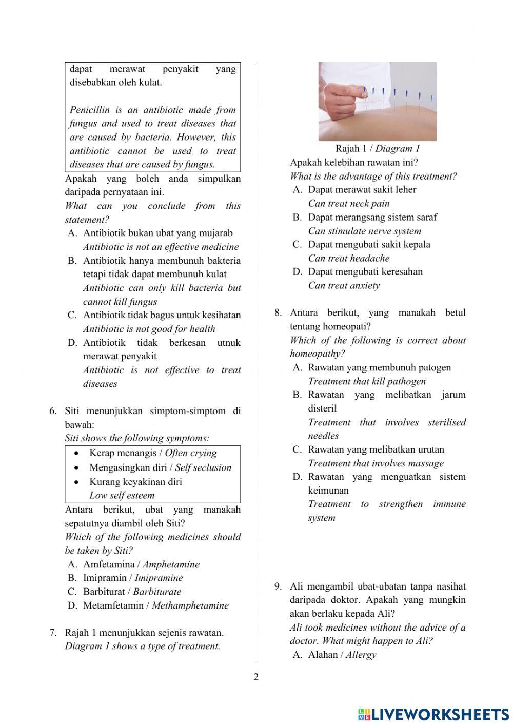 Latihan Topikal Sains T4 Bab 10