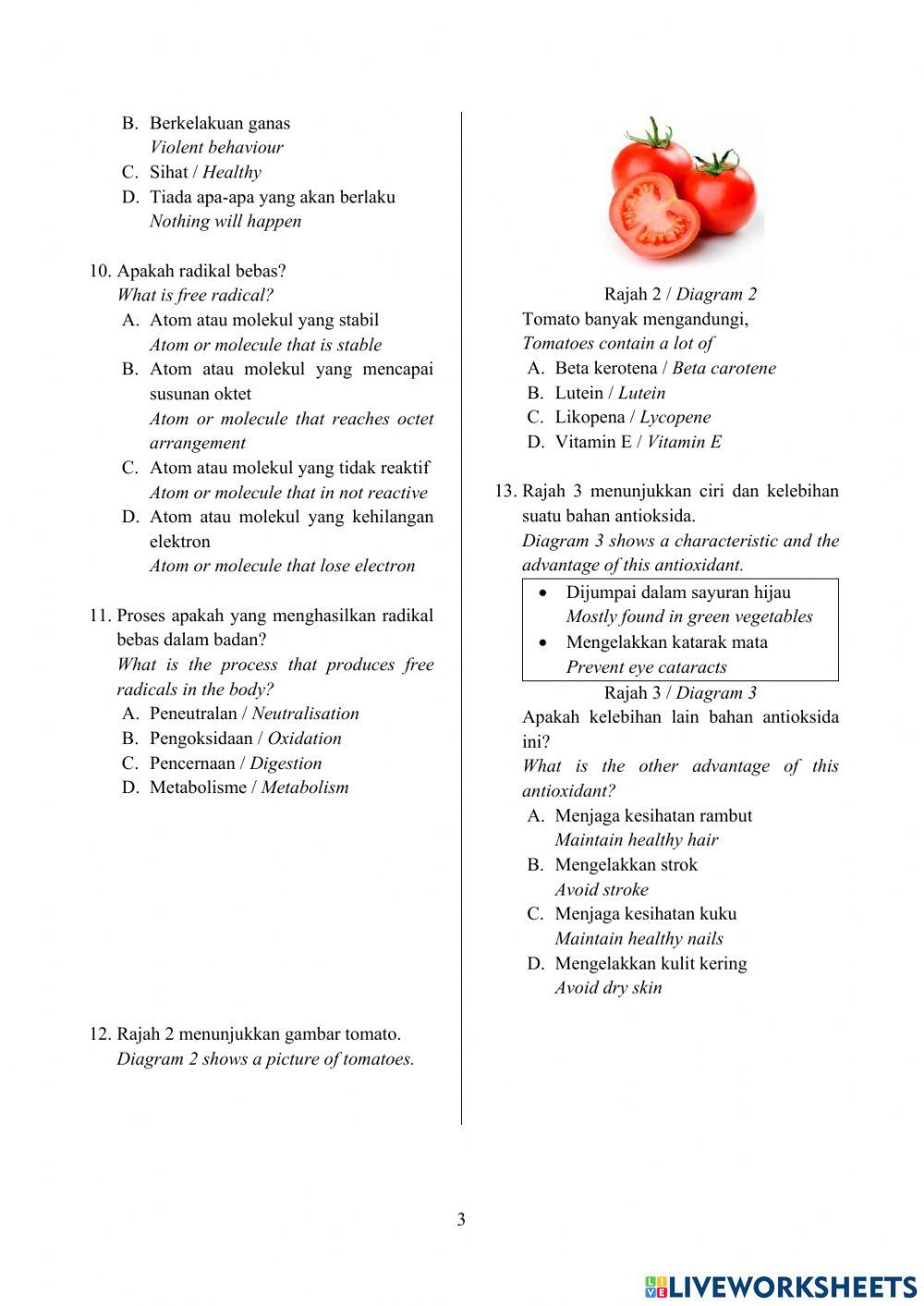 Latihan Topikal Sains T4 Bab 10