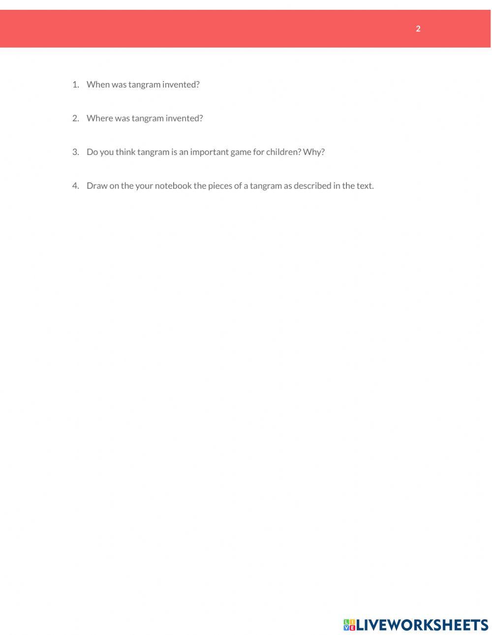 Reading comprehension