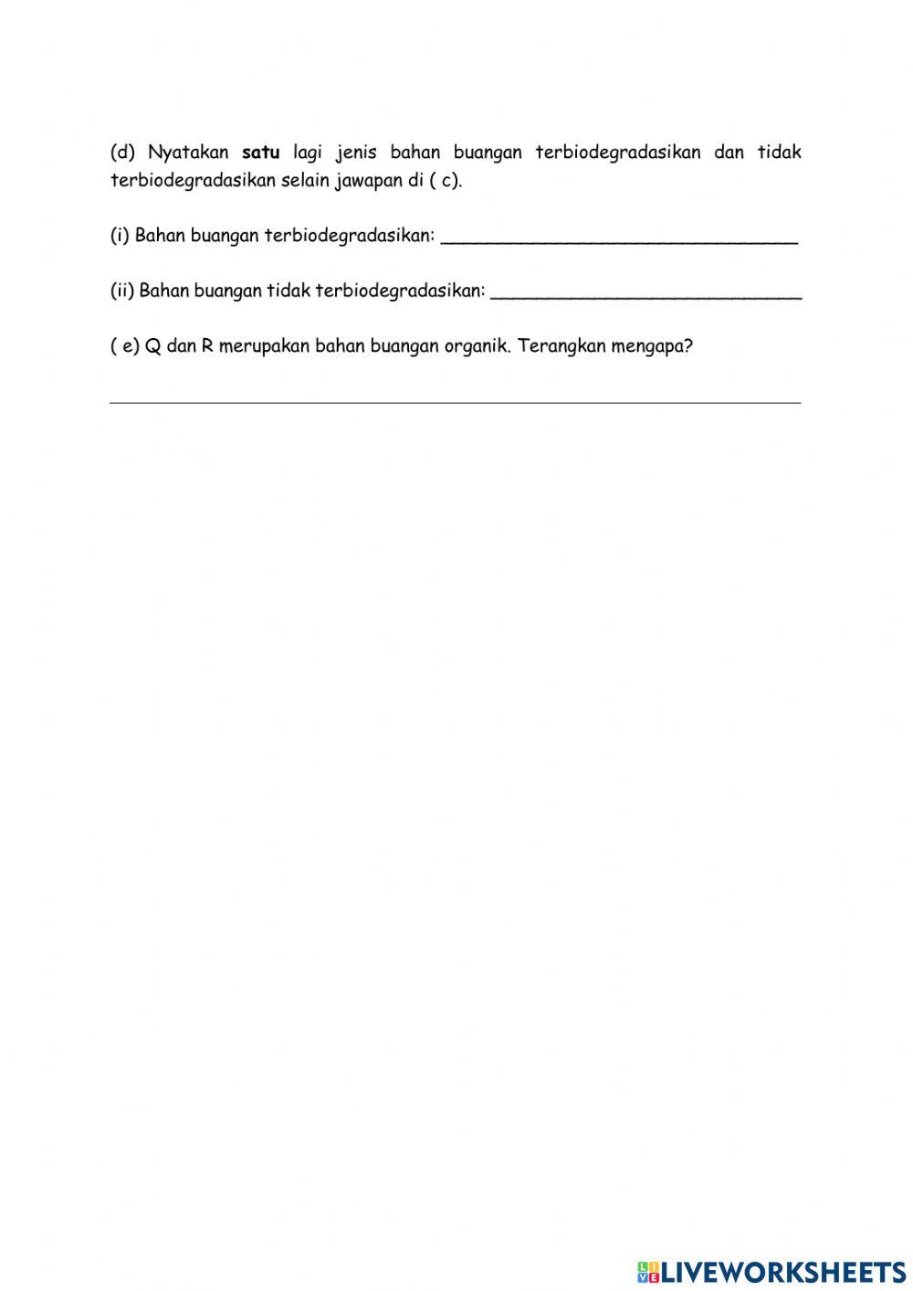 Sains tahun 6 unit 9: bahan buangan