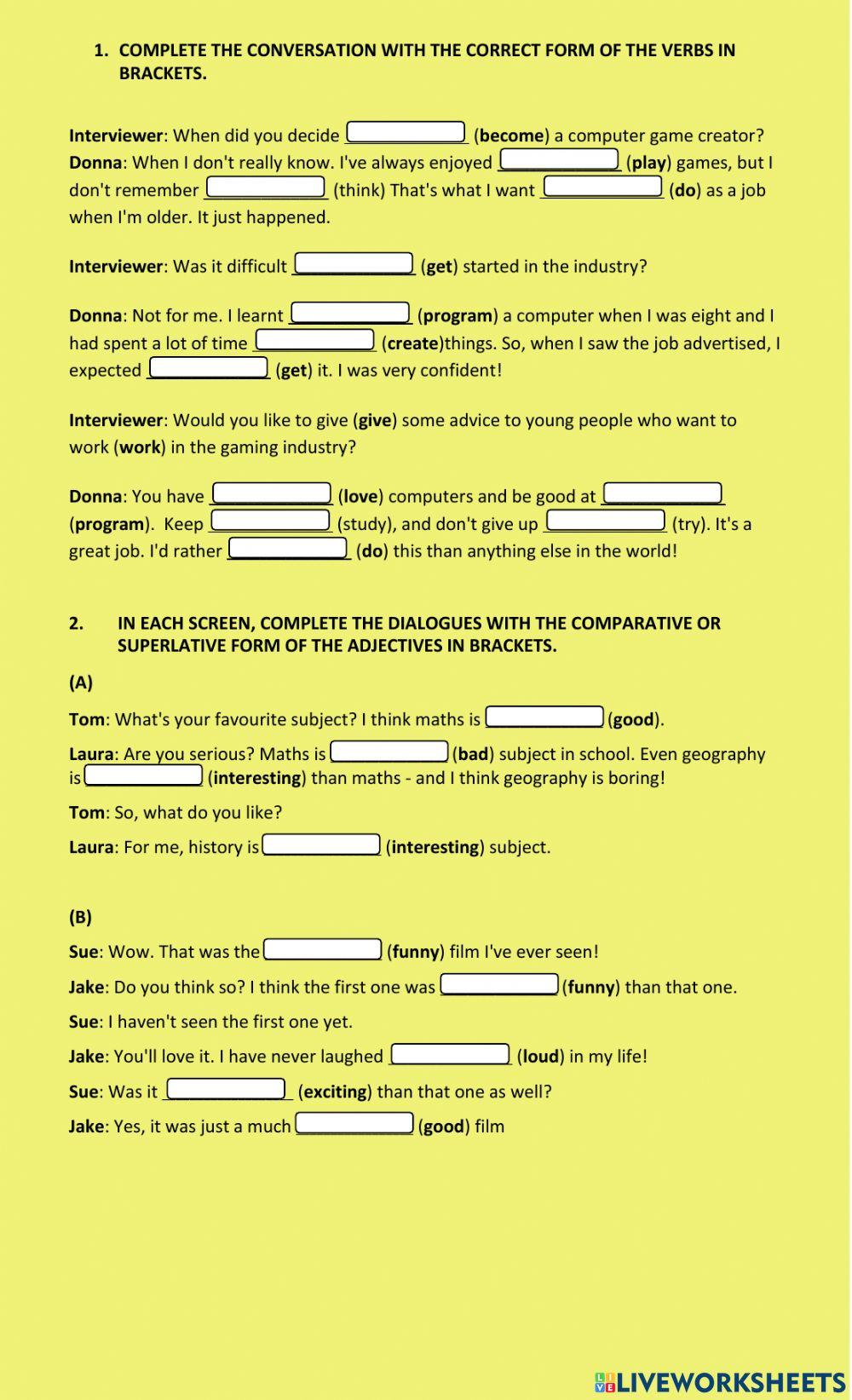 Exercise of the book