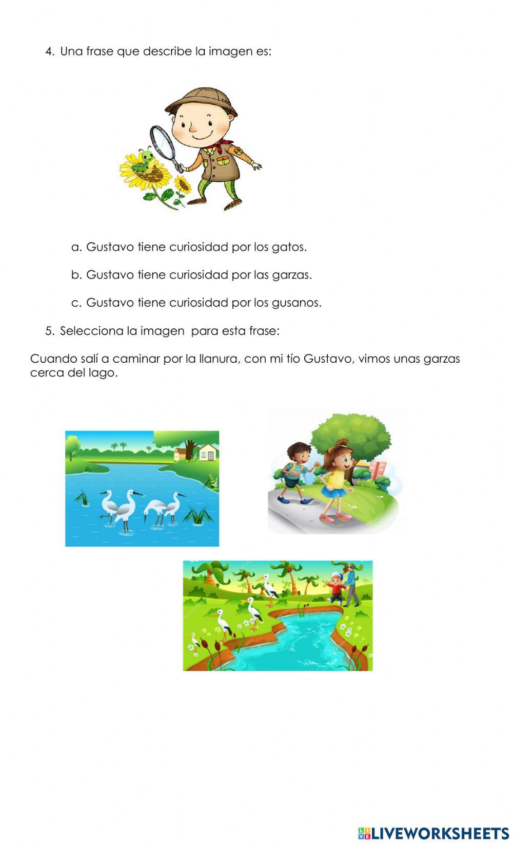 Comprensión de lectura.