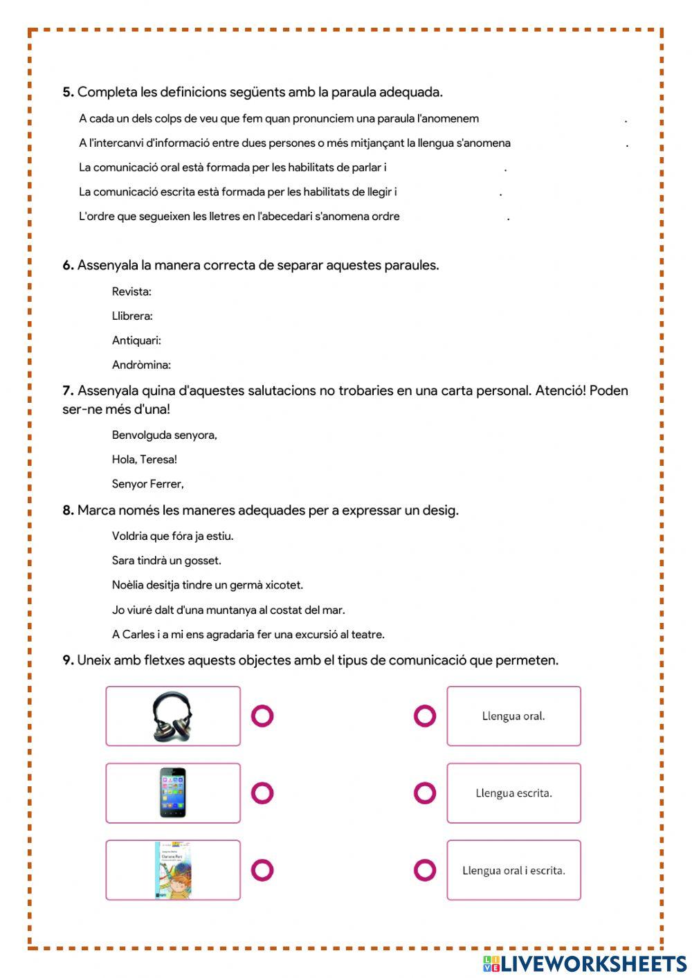 Repàs Valencià 3r· Unitat 1