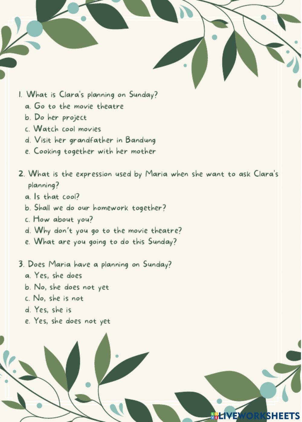 Expressing Intention