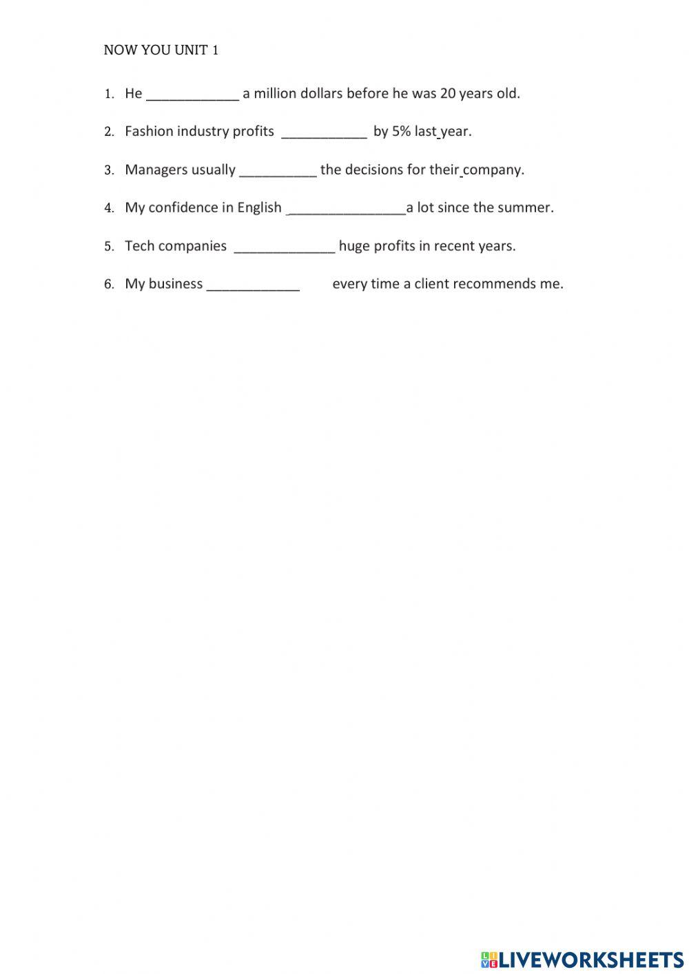 Present simple, past simple and present perfect