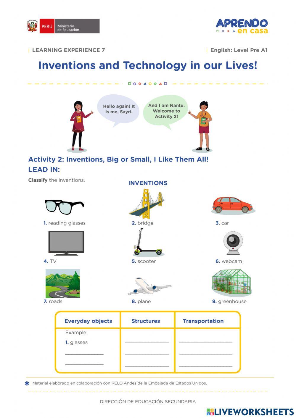 Inventions and Technology in our Lives!