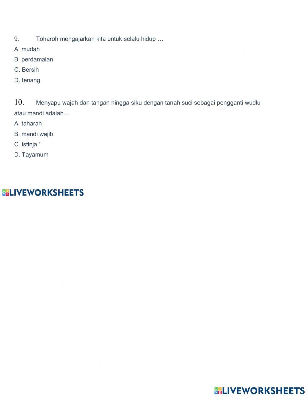 Penilaian tengah semester (pts) pai 7