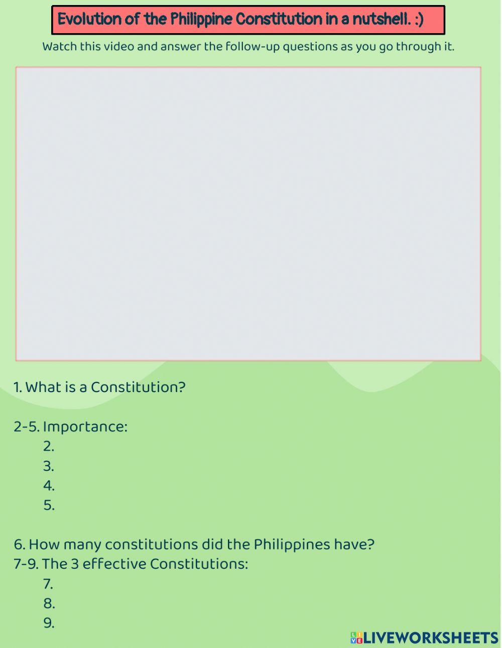 Evolution of the Philippine Constitution
