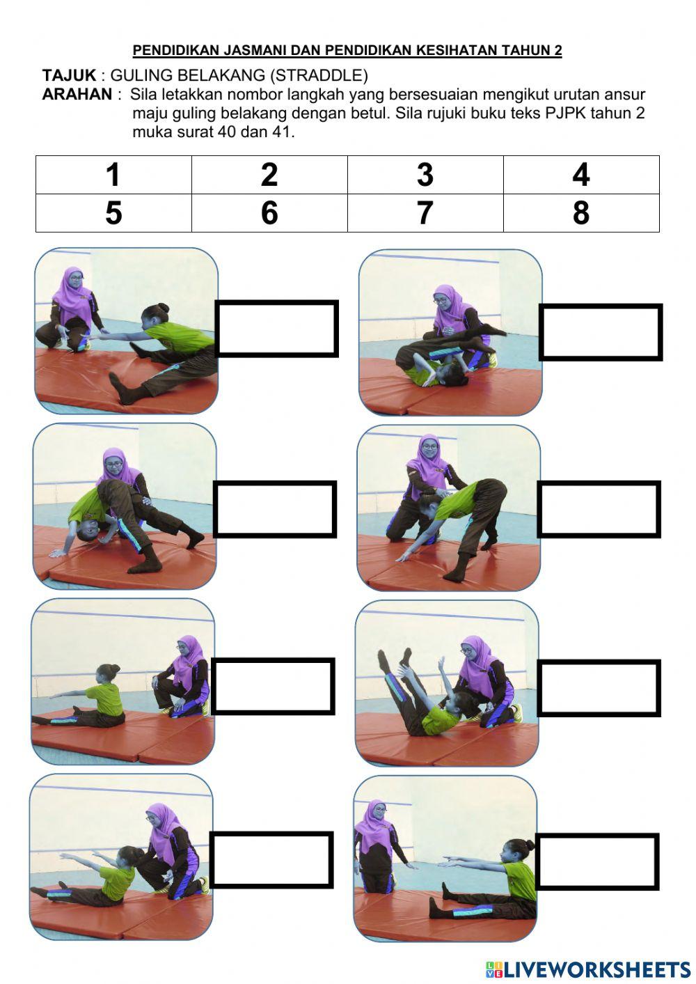 Guling Belakang Straddle