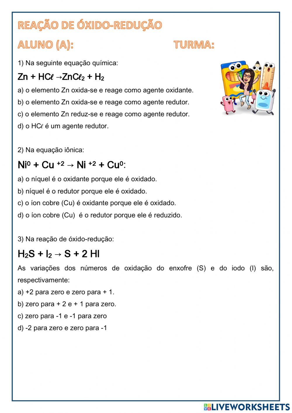 Reação de óxido-redução