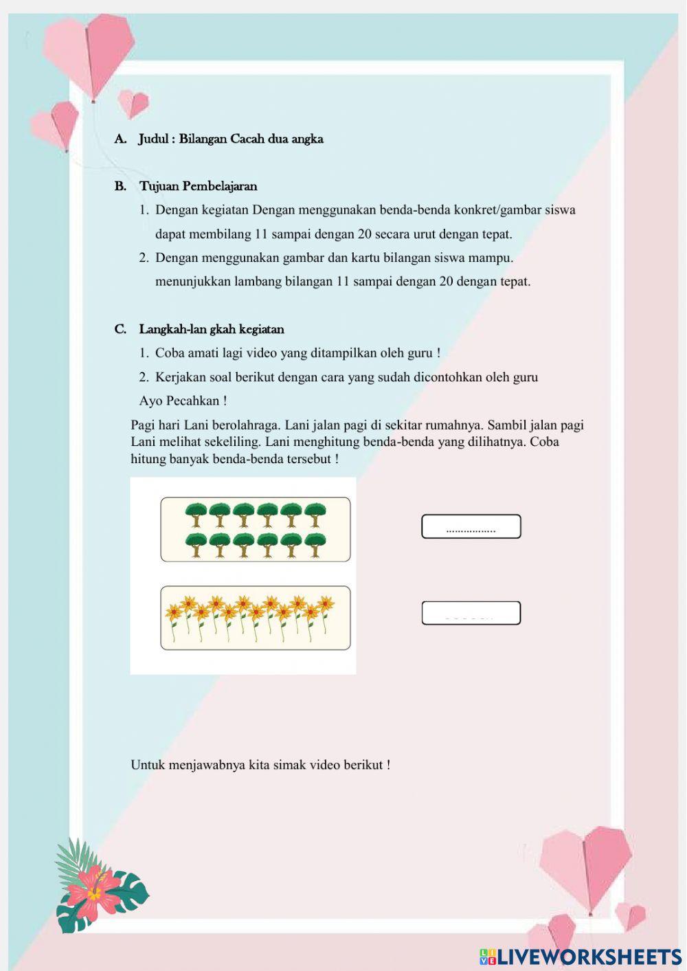 Bilangan cacah dua angka