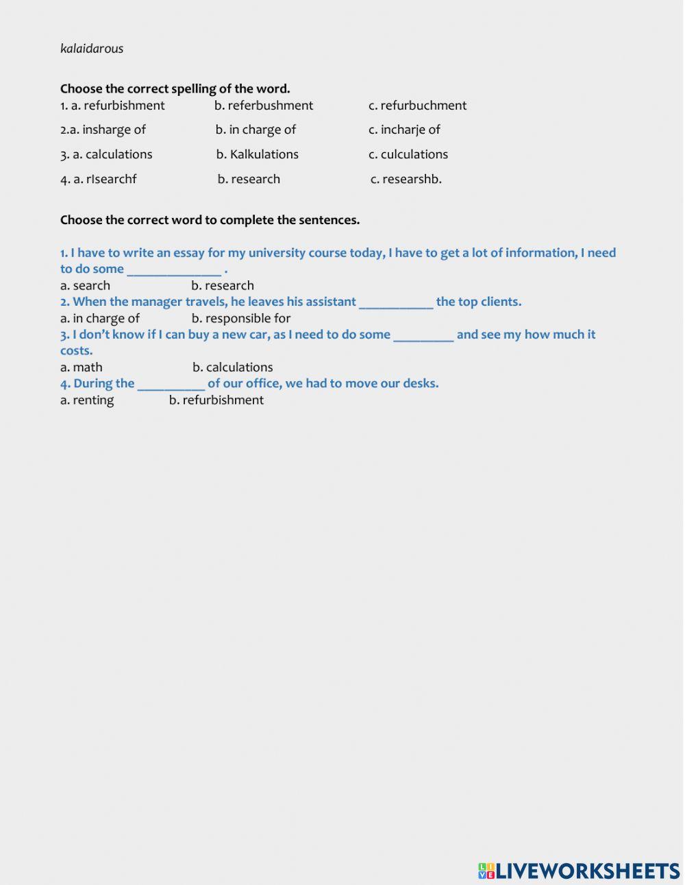 103 T5: Communication skills 2