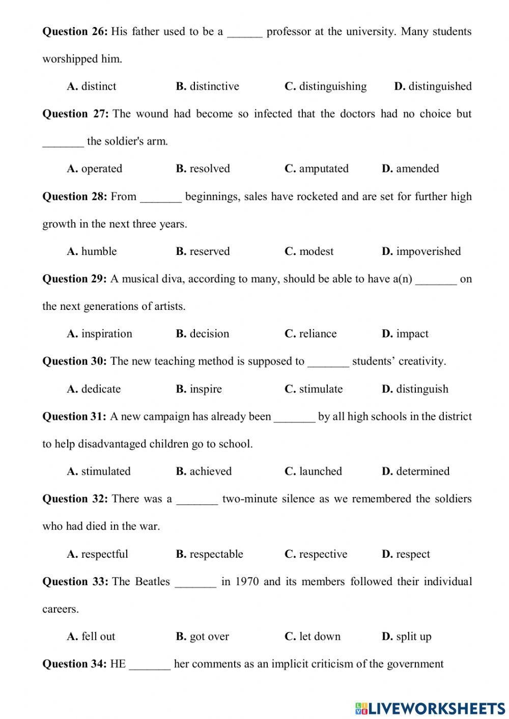 Life stories. more exercise