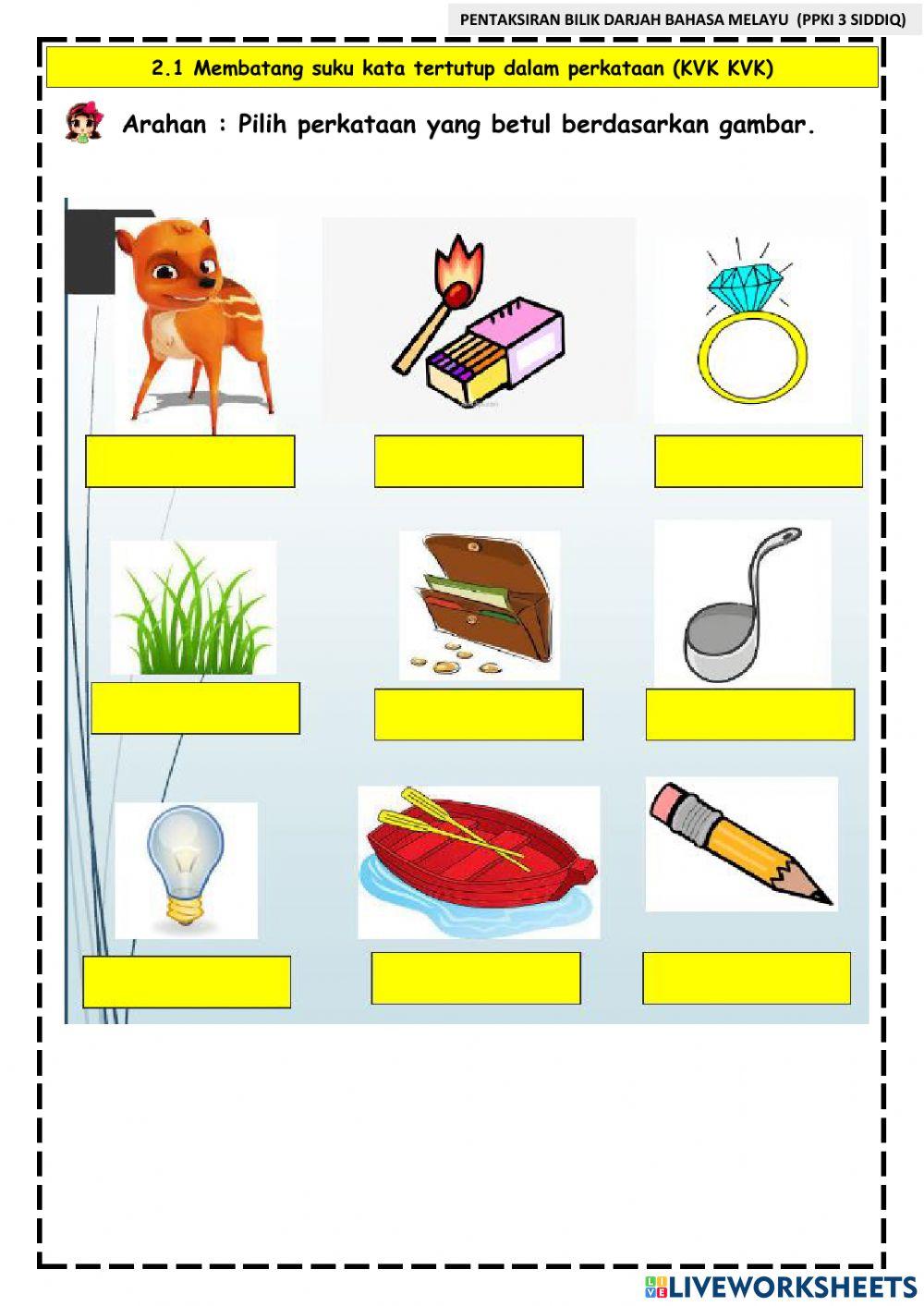 Pentaksiran bilik darjah bahasa melayu ppki 3 siddiq