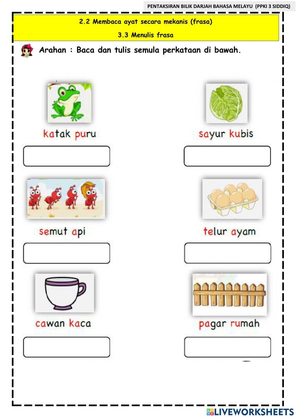 Pentaksiran bilik darjah bahasa melayu ppki 3 siddiq