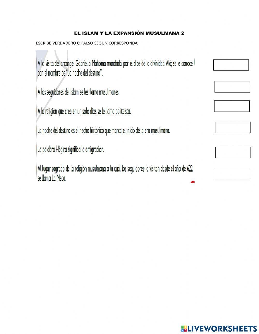 El islam y la expasión