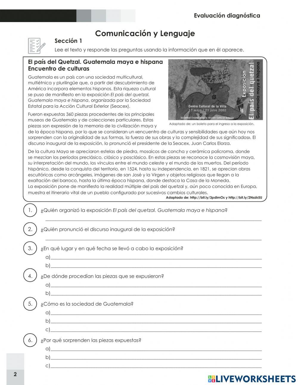 Prueba Diagnostica C y L