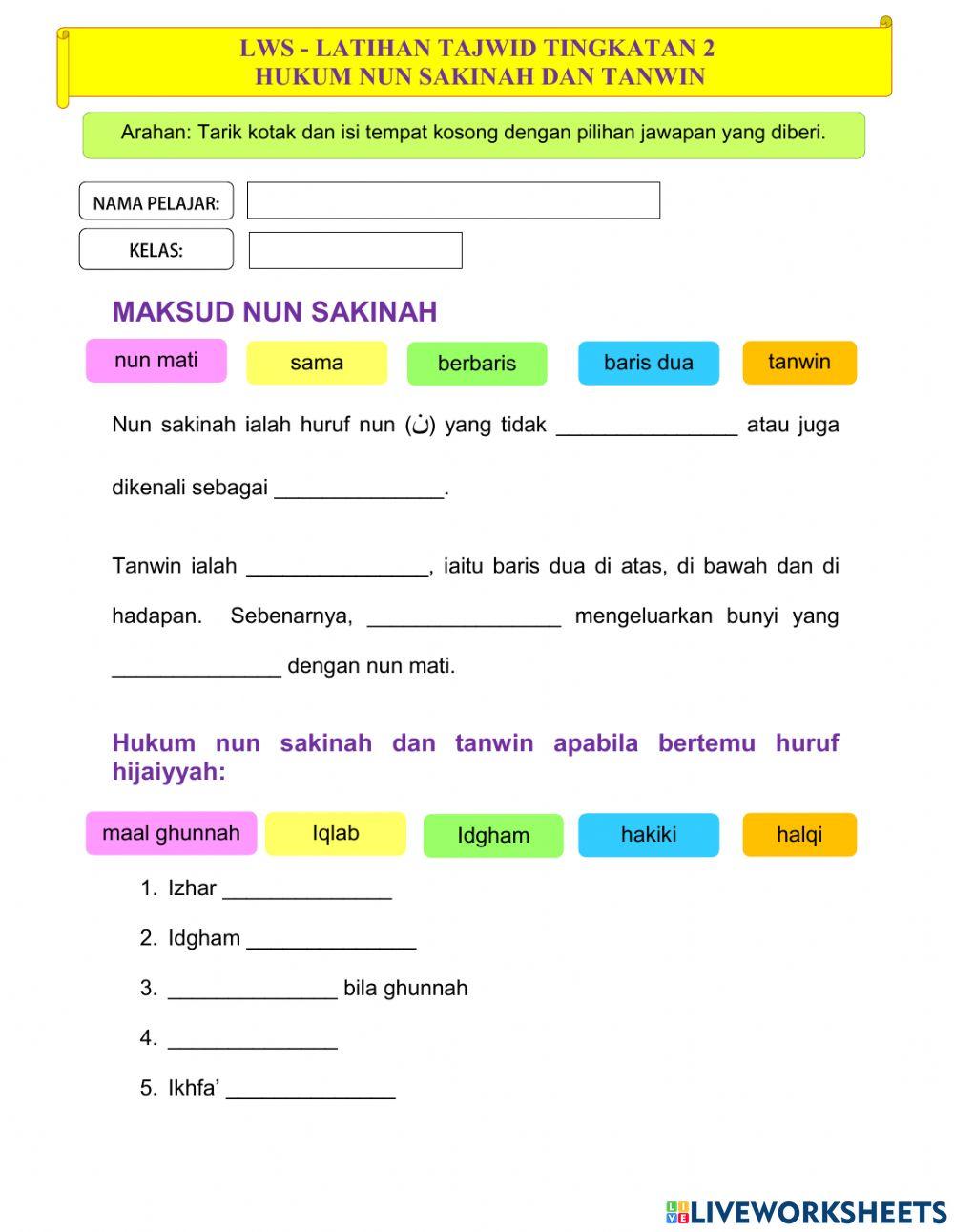 Pi t2 mudahnya tajwid - hukum nun sakinah