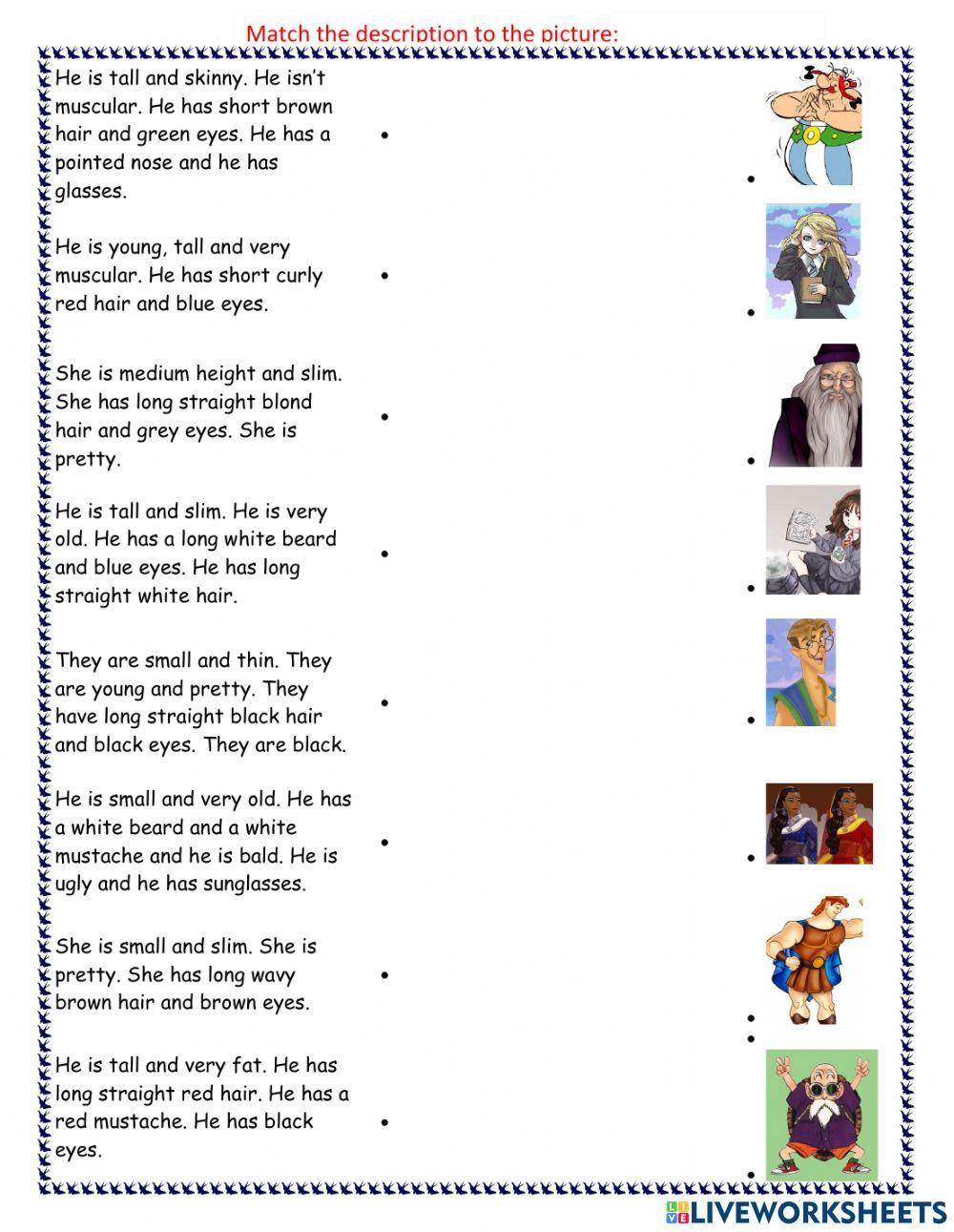 Physical Description (American English)