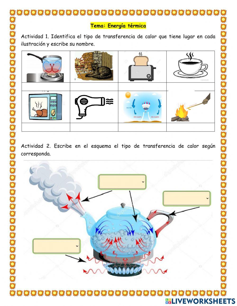 Energia termica online exercise for | Live Worksheets