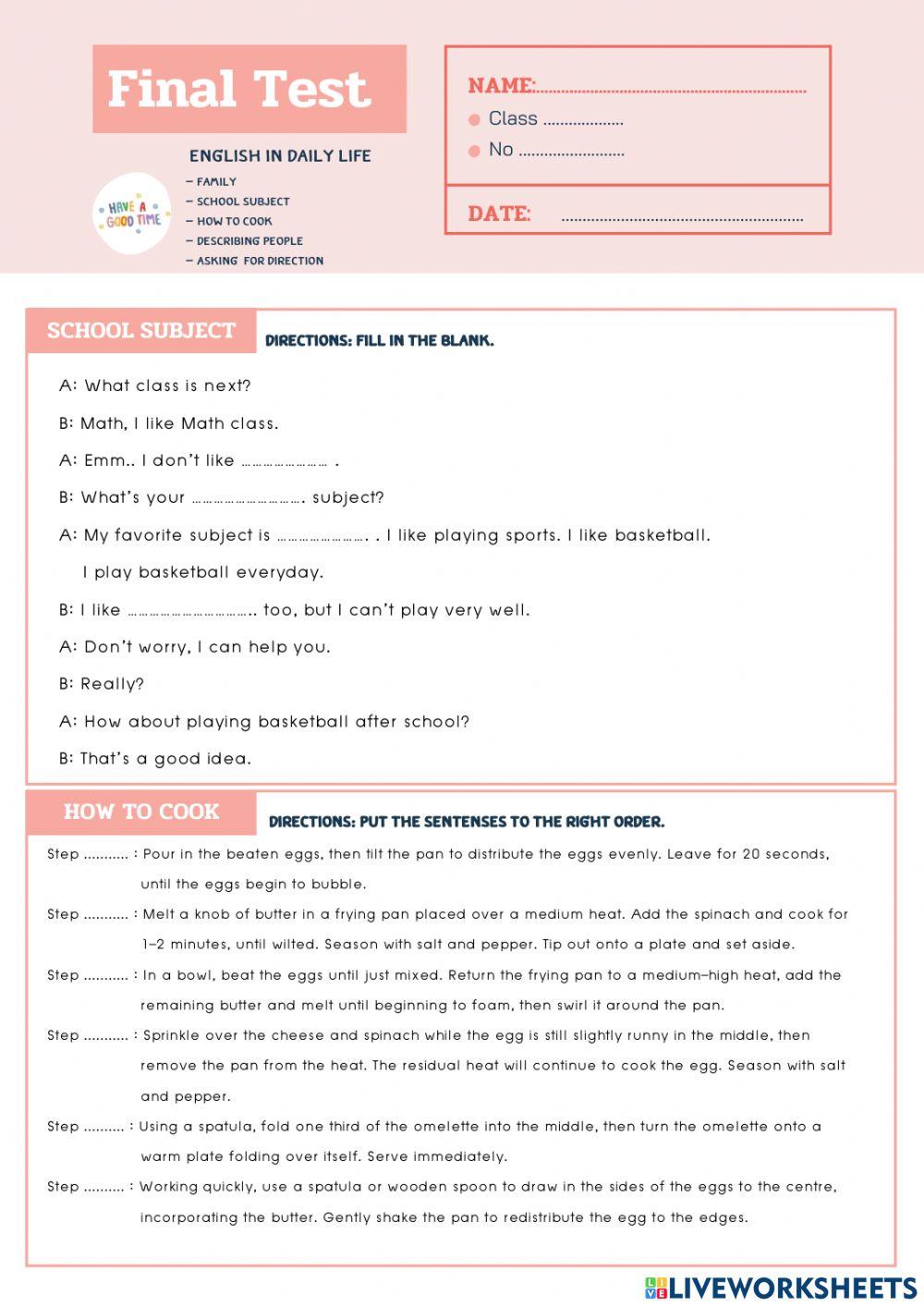 ภาษาอังกฤษในชีวิตประจำวัน2