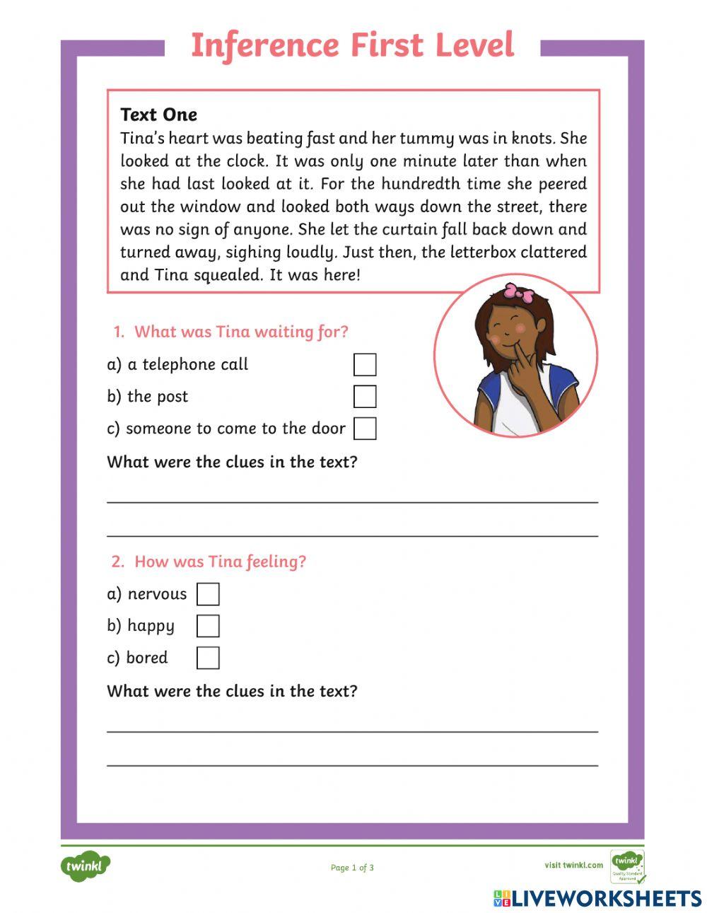 Reading-Inferen… | Free Interactive Worksheets | 5181310