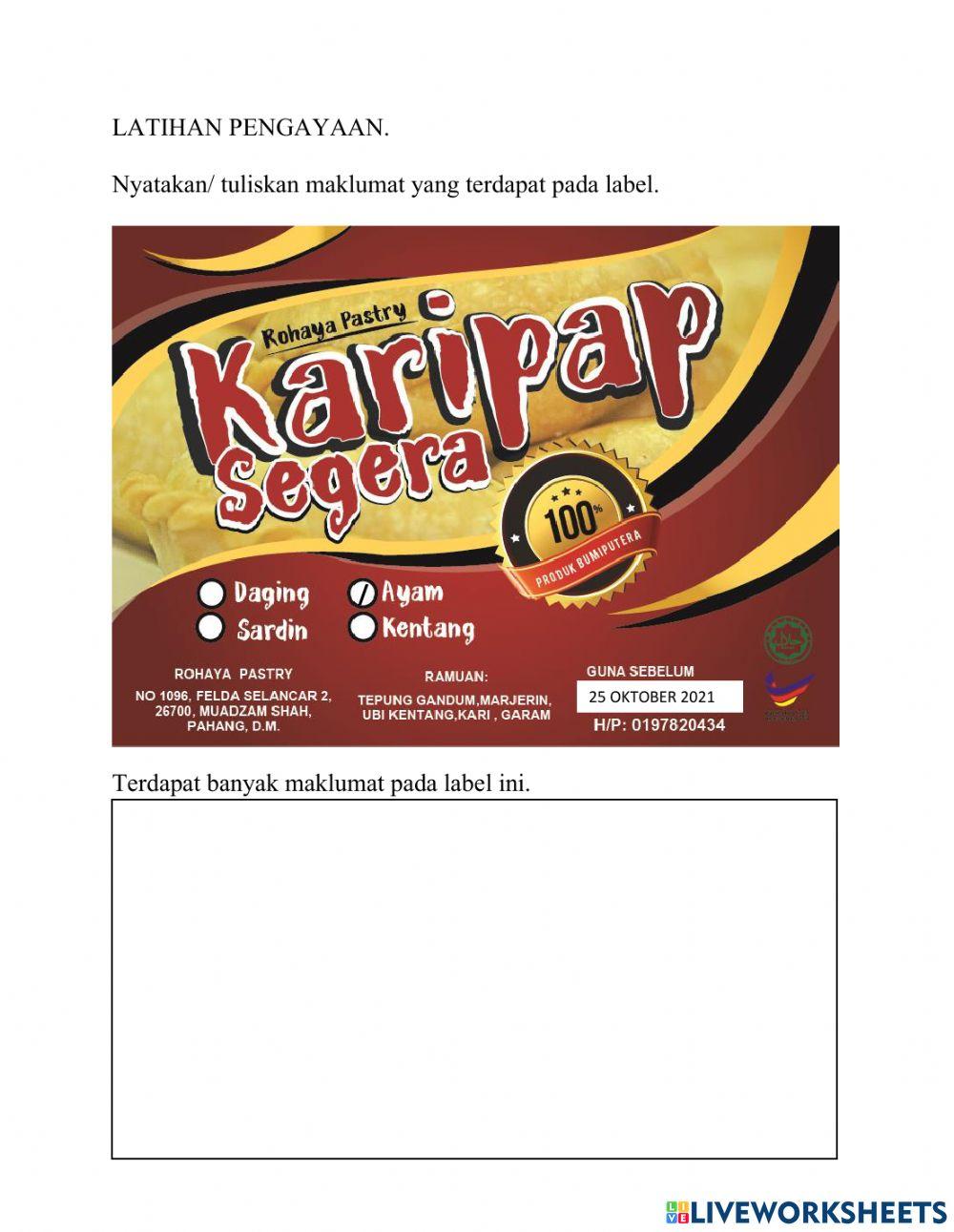 Membaca label