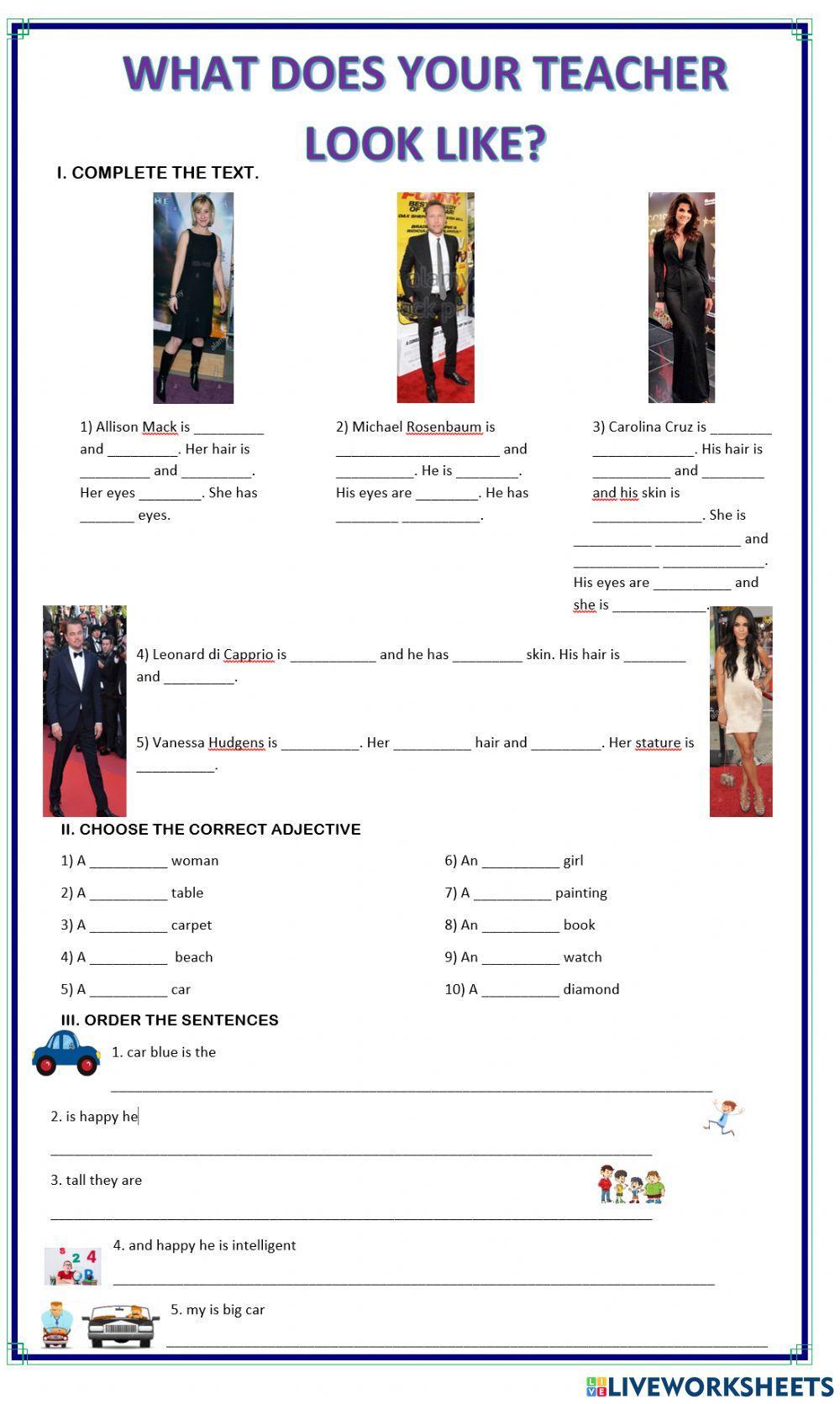 What does your teacher look like?