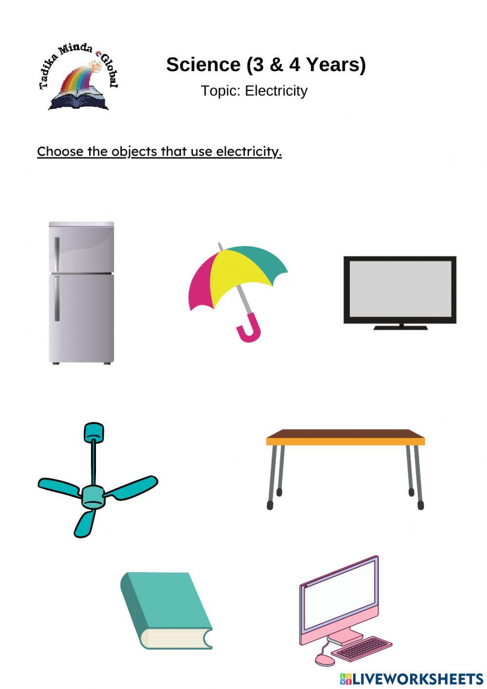 3 & 4 Years: Science (Electricity)