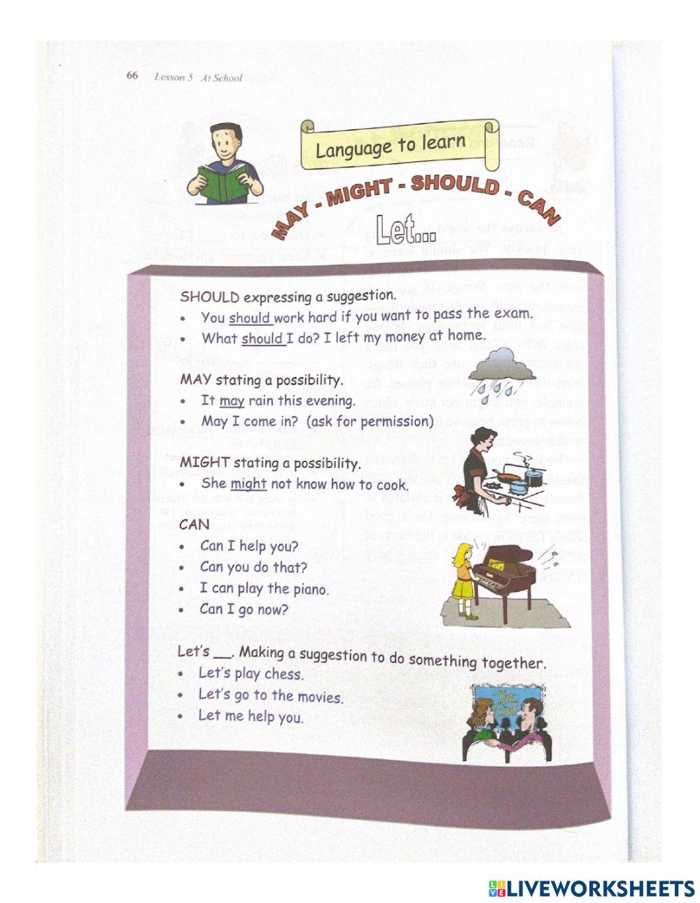 May Might should can