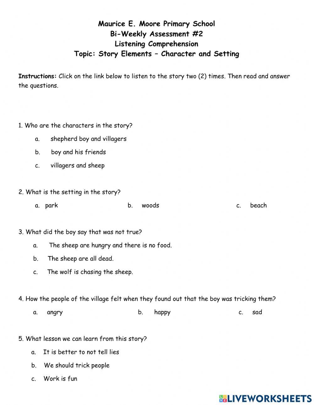 Listening Comprehension