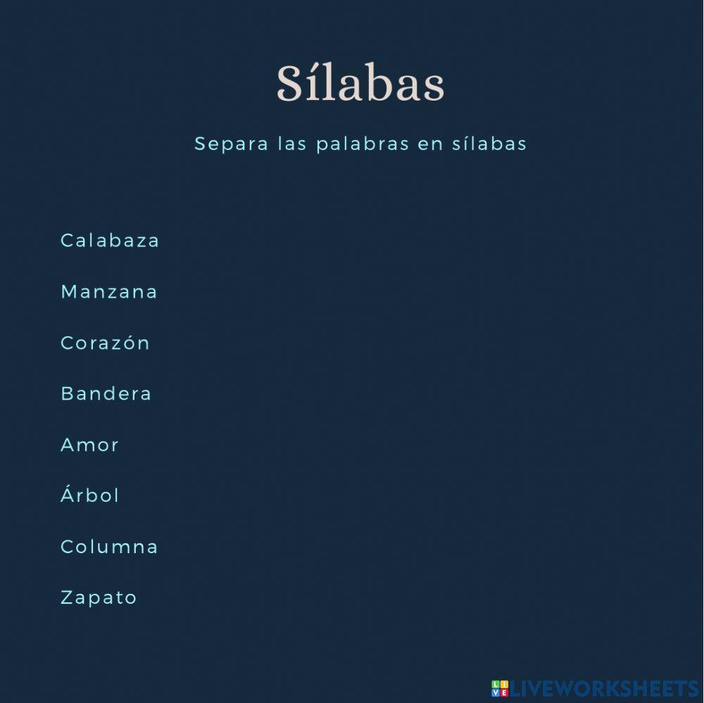 Sílabas