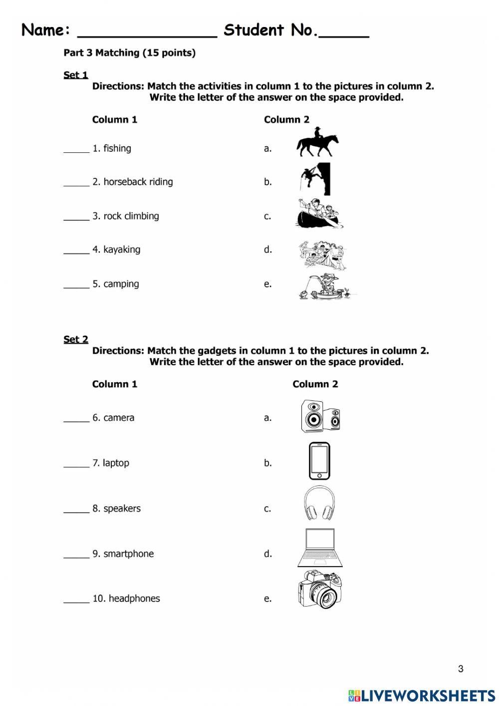 Grade 4 test (set 1 ,2,3)