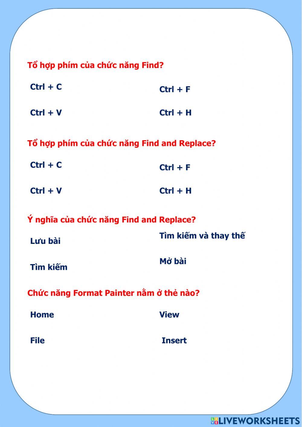 Tin học - Khối 10