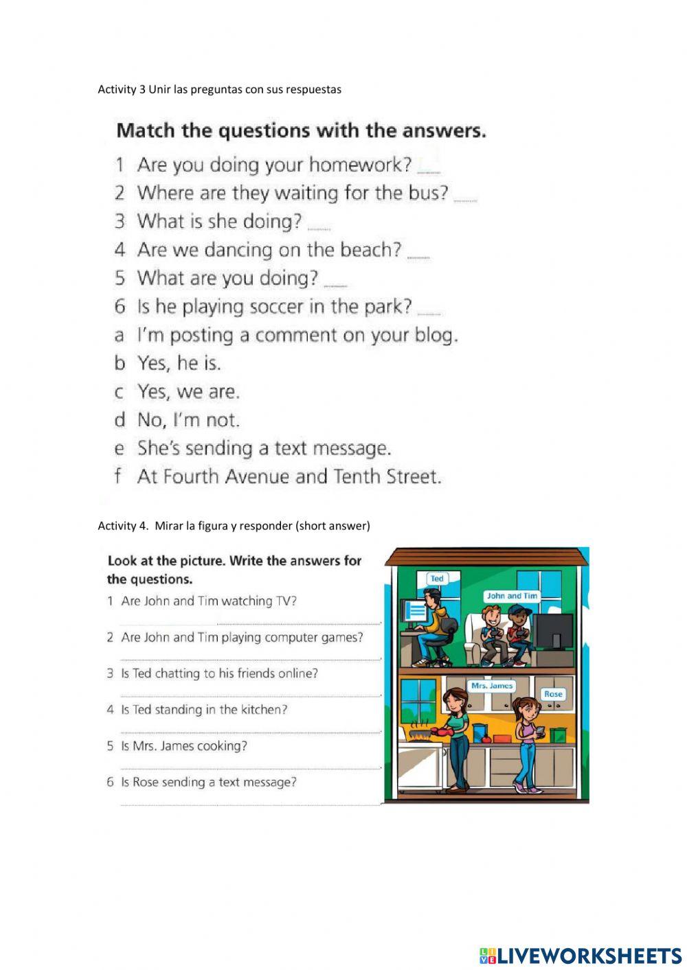 Present continuous and weather