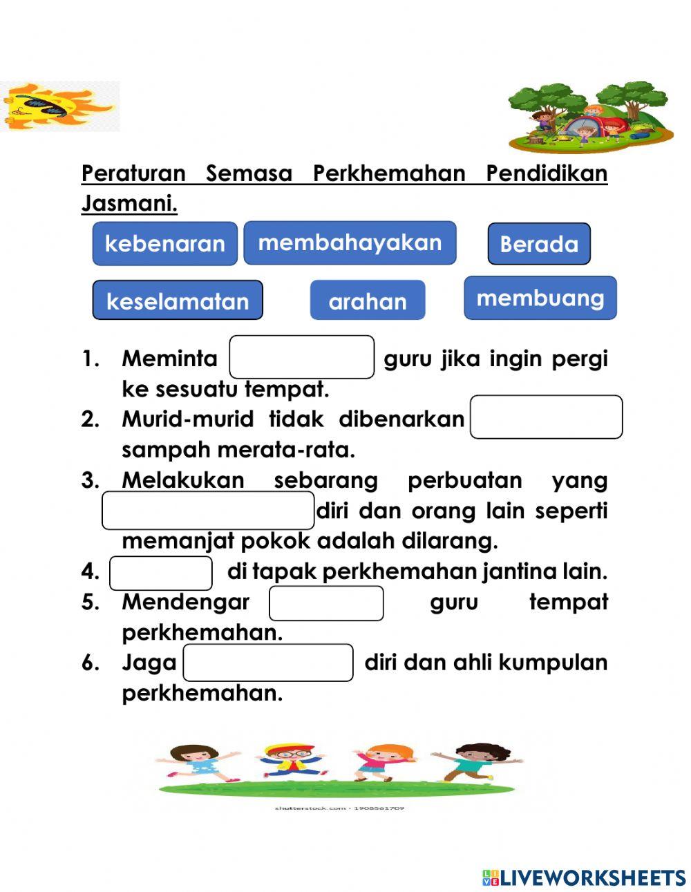 Peraturan Perkhemahan Pendidikan Jasmani