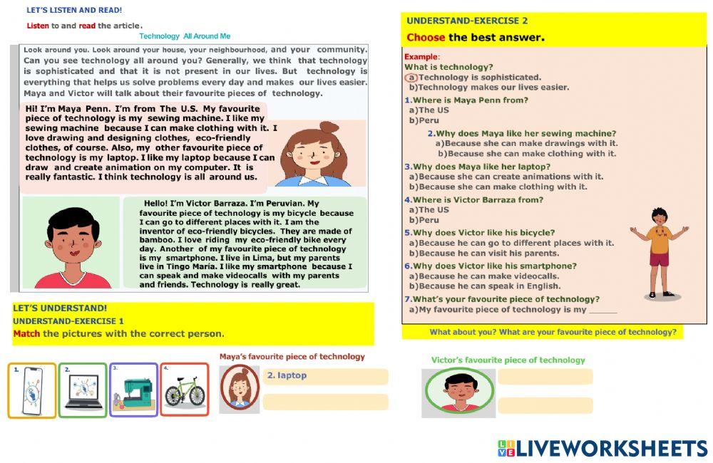 Inventions and Technology in our life- activity 1- A2