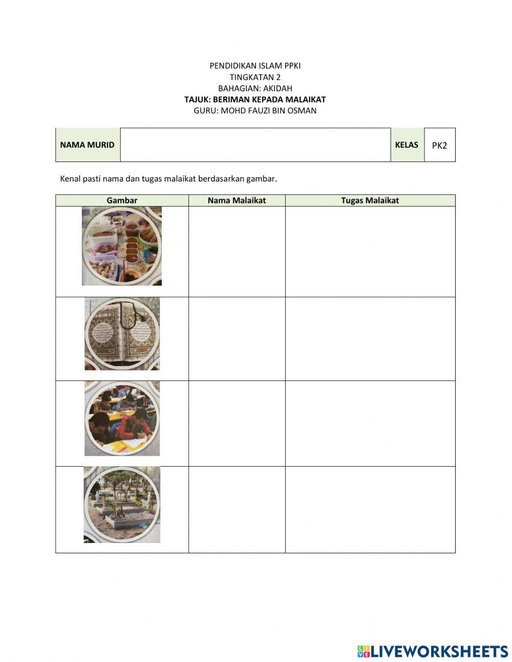 Beriman Kepada Malaikat