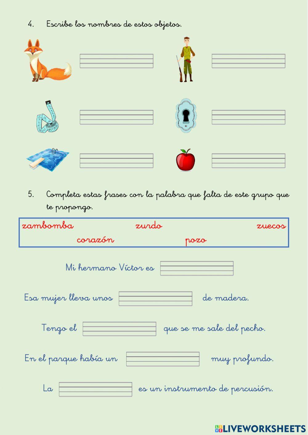 Lectura y escritura 2º