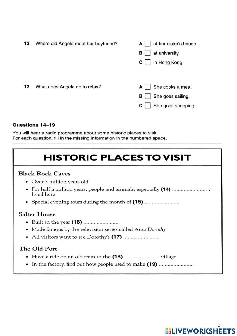 Level 7 Mid-Term Listening Test
