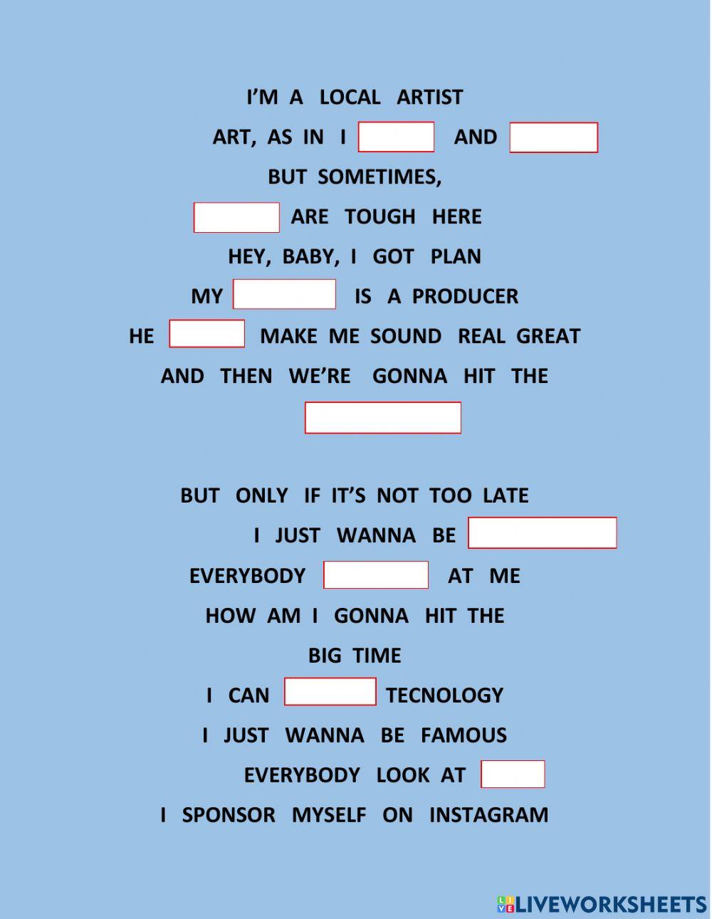 A song about technology