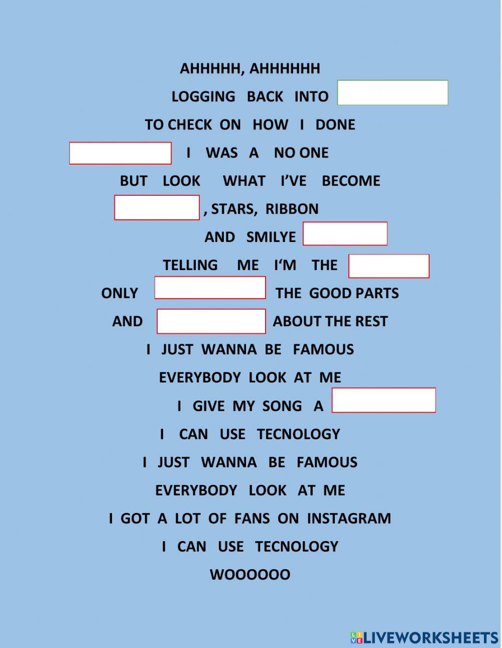 A song about technology