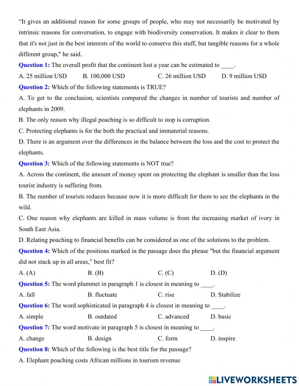 English Grade 12 - Unit 3