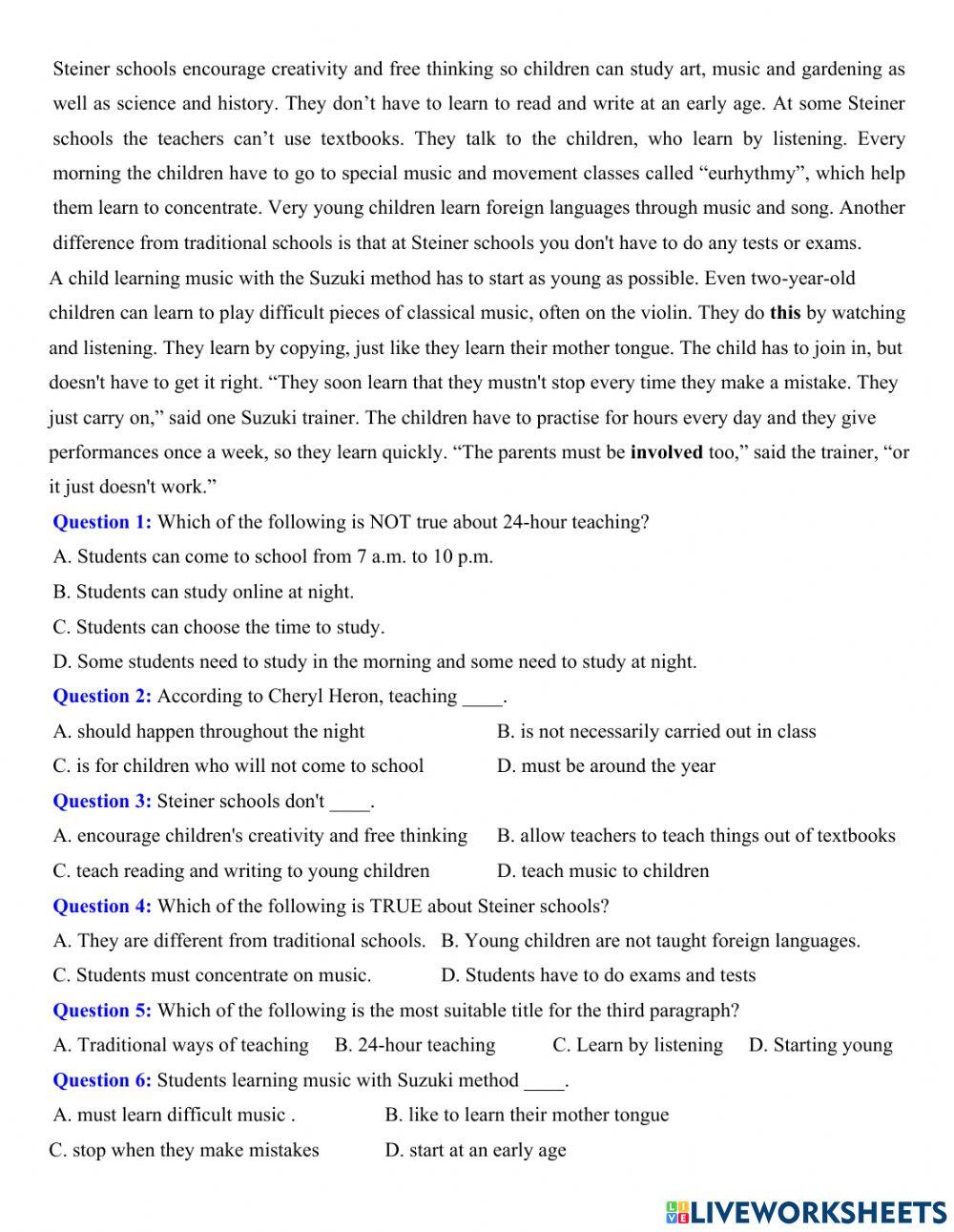 English Grade 11 - Unit 3